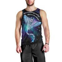 Polynesian Tala Manta Ray Men Tank Top Nowhere You Could Go That I Won't Be With You LT7 - Polynesian Pride
