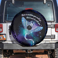 Polynesian Tala Manta Ray Spare Tire Cover Nowhere You Could Go That I Won't Be With You LT7 Purple Teal - Polynesian Pride