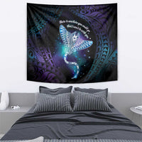 Polynesian Tala Manta Ray Tapestry Nowhere You Could Go That I Won't Be With You - Polynesian Pride