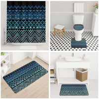 Maori Niho Taniwha Te Wheiao Bathroom Set Moana Blue - Polynesian Pride