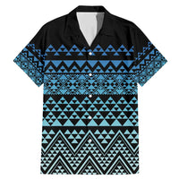 Maori Niho Taniwha Te Wheiao Family Matching Mermaid Dress and Hawaiian Shirt Moana Blue - Polynesian Pride