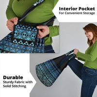 Maori Niho Taniwha Te Wheiao Grocery Bag Moana Blue - Polynesian Pride