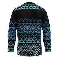 Maori Niho Taniwha Te Wheiao Hockey Jersey Moana Blue - Polynesian Pride