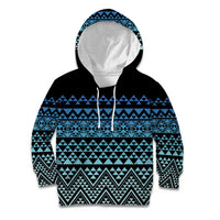 Maori Niho Taniwha Te Wheiao Kid Hoodie Moana Blue LT7 Hoodie Blue - Polynesian Pride