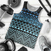 Maori Niho Taniwha Te Wheiao Men Tank Top Moana Blue LT7 - Polynesian Pride