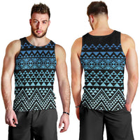 Maori Niho Taniwha Te Wheiao Men Tank Top Moana Blue LT7 - Polynesian Pride