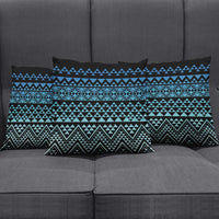 Maori Niho Taniwha Te Wheiao Pillow Cover Moana Blue - Polynesian Pride