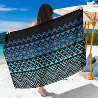 Maori Niho Taniwha Te Wheiao Sarong Moana Blue - Polynesian Pride