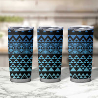 Maori Niho Taniwha Te Wheiao Tumbler Cup Moana Blue - Polynesian Pride