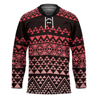 Maori Niho Taniwha Te Wheiao Hockey Jersey Terracotta LT7 Unisex Terracotta - Polynesian Pride