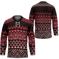Maori Niho Taniwha Te Wheiao Hockey Jersey Terracotta LT7 - Polynesian Pride
