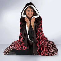 Maori Niho Taniwha Te Wheiao Hooded Blanket Terracotta LT7 - Polynesian Pride