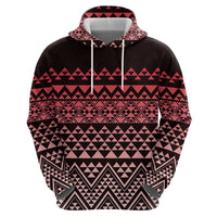 Maori Niho Taniwha Te Wheiao Hoodie Terracotta - Polynesian Pride