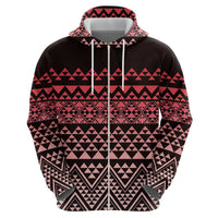 Maori Niho Taniwha Te Wheiao Hoodie Terracotta - Polynesian Pride