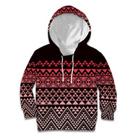Maori Niho Taniwha Te Wheiao Kid Hoodie Terracotta LT7 Hoodie Terracotta - Polynesian Pride