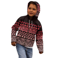 Maori Niho Taniwha Te Wheiao Kid Hoodie Terracotta LT7 - Polynesian Pride