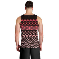 Maori Niho Taniwha Te Wheiao Men Tank Top Terracotta LT7 - Polynesian Pride