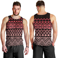 Maori Niho Taniwha Te Wheiao Men Tank Top Terracotta LT7 - Polynesian Pride