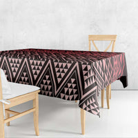 Maori Niho Taniwha Te Wheiao Tablecloth Terracotta LT7 - Polynesian Pride