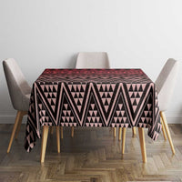 Maori Niho Taniwha Te Wheiao Tablecloth Terracotta LT7 - Polynesian Pride