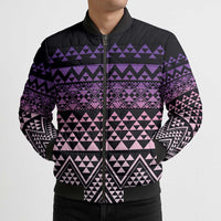 Maori Niho Taniwha Te Wheiao Bomber Puffer Jacket Waiporoporo - Polynesian Pride