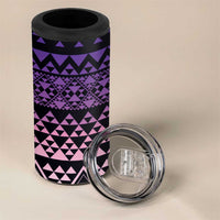 Maori Niho Taniwha Te Wheiao 4 in 1 Can Cooler Tumbler Waiporoporo LT7 - Polynesian Pride