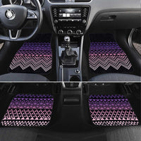 Maori Niho Taniwha Te Wheiao Car Mats Waiporoporo LT7 Set 4pcs Purple - Polynesian Pride