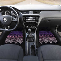 Maori Niho Taniwha Te Wheiao Car Mats Waiporoporo LT7 Set 2pcs - Front Purple - Polynesian Pride