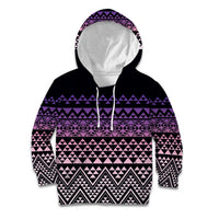 Maori Niho Taniwha Te Wheiao Kid Hoodie Waiporoporo LT7 Hoodie Purple - Polynesian Pride