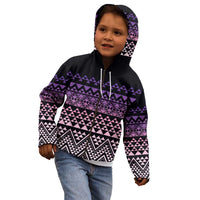 Maori Niho Taniwha Te Wheiao Kid Hoodie Waiporoporo LT7 - Polynesian Pride