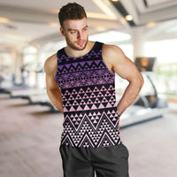 Maori Niho Taniwha Te Wheiao Men Tank Top Waiporoporo LT7 Purple - Polynesian Pride