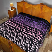 Maori Niho Taniwha Te Wheiao Quilt Waiporoporo - Polynesian Pride