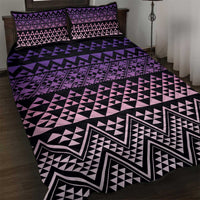 Maori Niho Taniwha Te Wheiao Quilt Bed Set Waiporoporo - Polynesian Pride