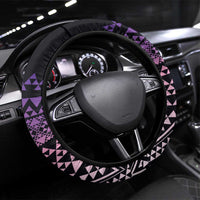 Maori Niho Taniwha Te Wheiao Steering Wheel Cover Waiporoporo LT7 Universal Fit Purple - Polynesian Pride
