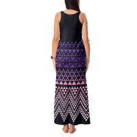 Maori Niho Taniwha Te Wheiao Tank Maxi Dress Waiporoporo - Polynesian Pride