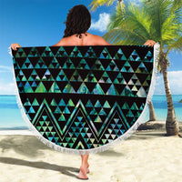 Maori Niho Taniwha Te Wheiao Beach Blanket Paua Shell - Polynesian Pride