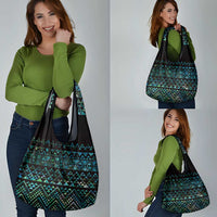 Maori Niho Taniwha Te Wheiao Grocery Bag Paua Shell - Polynesian Pride