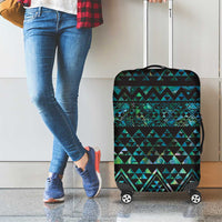 Maori Niho Taniwha Te Wheiao Luggage Cover Paua Shell LT7 - Polynesian Pride