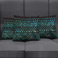 Maori Niho Taniwha Te Wheiao Pillow Cover Paua Shell - Polynesian Pride