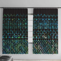 Maori Niho Taniwha Te Wheiao Window Curtain Paua Shell - Polynesian Pride