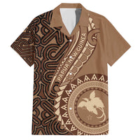 Papua New Guinea Oro Tapa Motif Hawaiian Shirt Classic LT7 Brown - Polynesian Pride