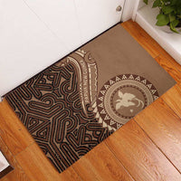 Papua New Guinea Oro Tapa Motif Rubber Doormat Classic LT7 - Polynesian Pride