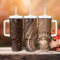 Papua New Guinea Oro Tapa Motif Tumbler With Handle Classic LT7 - Polynesian Pride