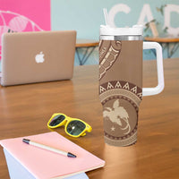 Papua New Guinea Oro Tapa Motif Tumbler With Handle Classic LT7 - Polynesian Pride