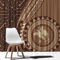 Papua New Guinea Oro Tapa Motif Window Curtain Classic LT7 - Polynesian Pride