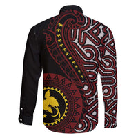 Papua New Guinea Oro Tapa Motif Family Matching Off Shoulder Maxi Dress and Hawaiian Shirt Special