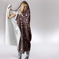 Papua New Guinea Oro Tapa Motif Hooded Blanket Special LT7 - Polynesian Pride