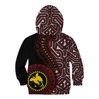 Papua New Guinea Oro Tapa Motif Kid Hoodie Special