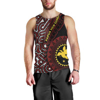 Papua New Guinea Oro Tapa Motif Men Tank Top Special LT7 - Polynesian Pride