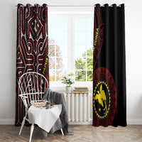 Papua New Guinea Oro Tapa Motif Window Curtain Special LT7 - Polynesian Pride